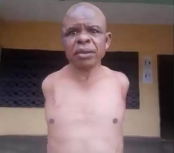 Notorious Child Molester Arrested in Orifite Anambra State, During New Yam Festival (Video)