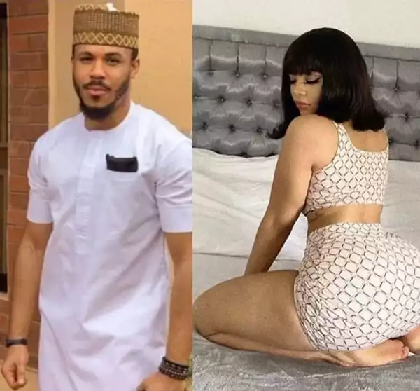#BBNaija: Watch Ozo Gleam With Joy While Nengi Gives Him A Bizarre Twerk At The Arena (Video)