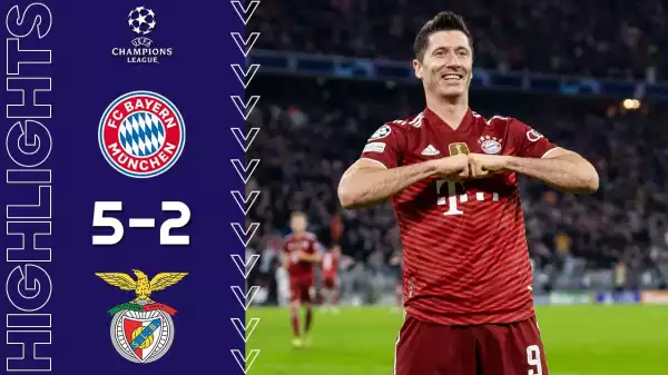 Bayern Munich vs Benfica 5 − 2 (Champions League 2021 Goals & Highlights)