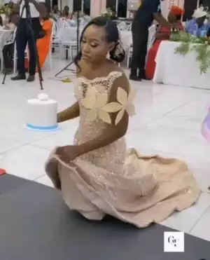 Video Of Bride Crawling To Present Cake To Her In-laws