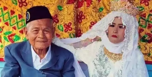 23-year-old lady marries 103-year-old man (Video)