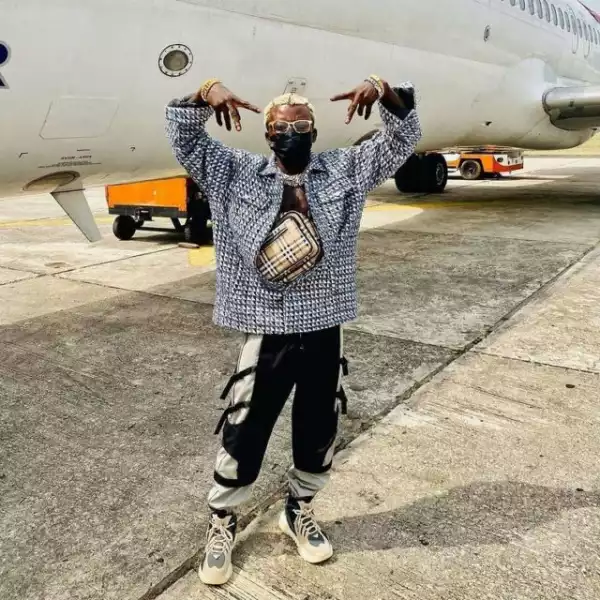 Portable Shows Off His Customized Diamond Chain Worth Millions of Naira (Video)