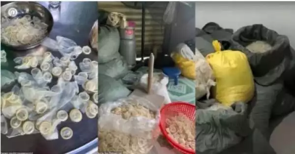 Police Seize 324,000 Used Condoms As They Bust Factory Repackaging Them For Resale (Photos)