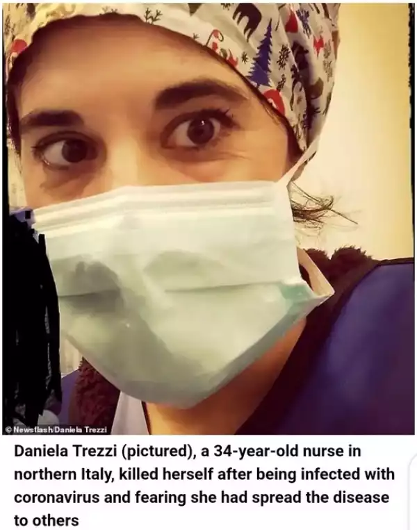 Italian Nurse Commits Suicide After Testing Positive For Coronavirus (Photos)