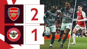 Arsenal vs Brentford 2 - 1 (Premier League 2024 Goals & Highlights)