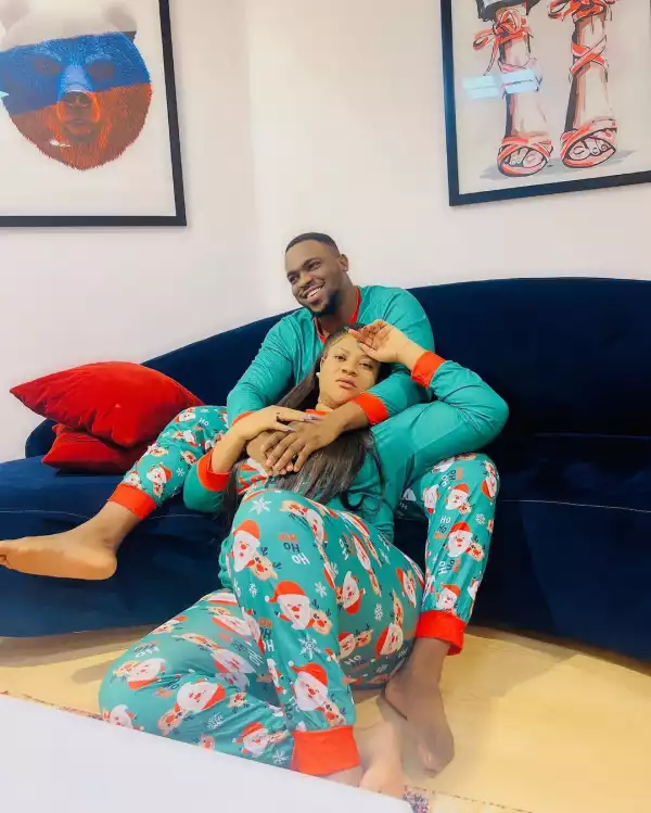 Actress Nkechi Blessing Celebrates Christmas With New Lover. Kisses Him (Photos)
