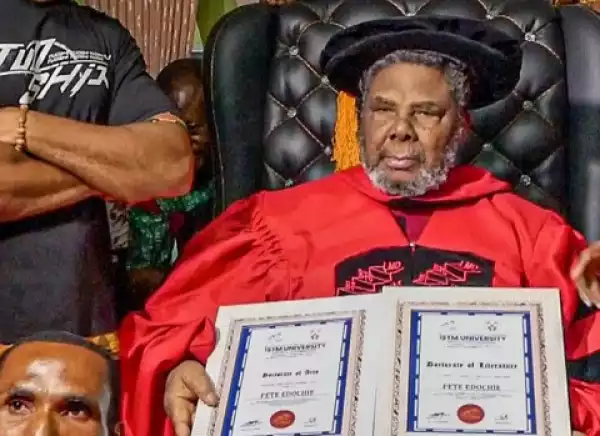 Pete Edochie Bags 2 Honorary Doctorate Degrees From Togo University (Photo)