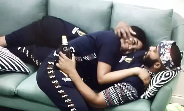#BBNaija: My Baby; Kiss Me – Erica Tells Kiddwaya As They Cuddle Each Other (Video)
