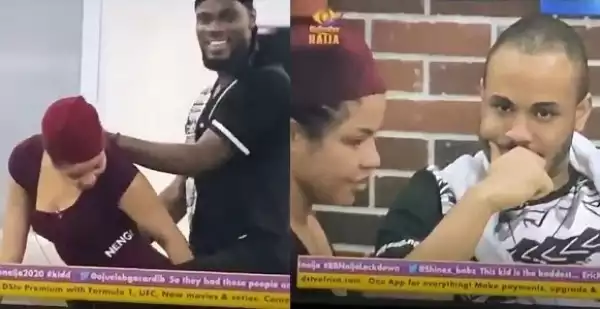#BBNaija: Ozo Looks Pissed Off As Prince Puts Nengi In A ‘Doggy Position’ (Video)