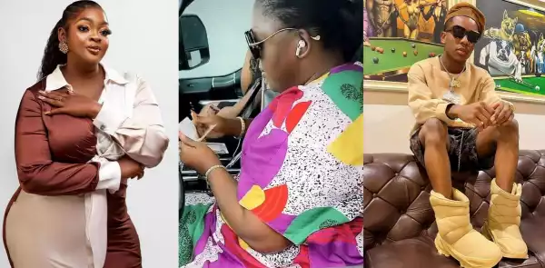 I’m Your Mini-god - Eniola Badmus Tells Small Doctor After Giving Him New Naira Notes (Video)