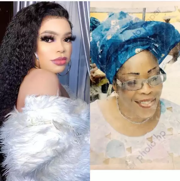 Bobrisky releases photo of his mum as he opens up on how she died