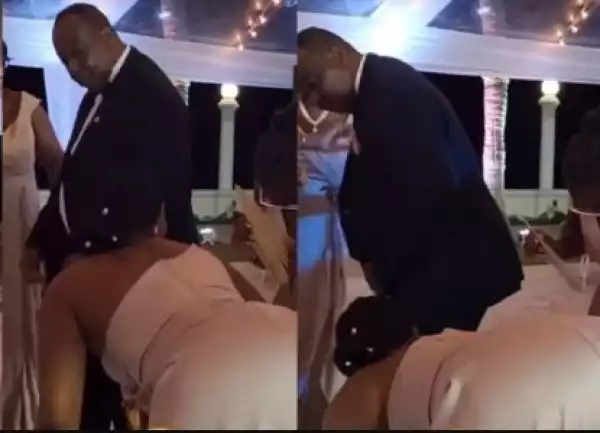 Father’s Epic Reaction To His Daughter Twerking During A Wedding Sparks Reactions Online (Video)