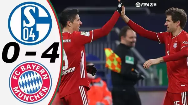 Schalke vs Bayern Munich  0 - 4 (Bundesliga Goals & Highlights 2021)