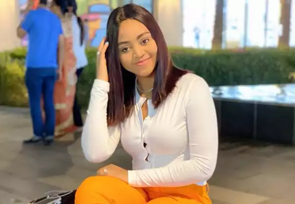 Watch The Scary Moment Regina Daniels Angrily Pushes One Of Her Staff Into A Swimming Over An Argument