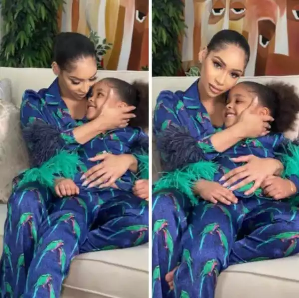 Beautiful Photos Of Seyi Tinubu’s Wife, Layal And Daughter In Matching Outfits