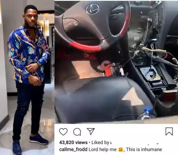 "This is inhumane" Frodd cries out as he reveals he was robbed (video)