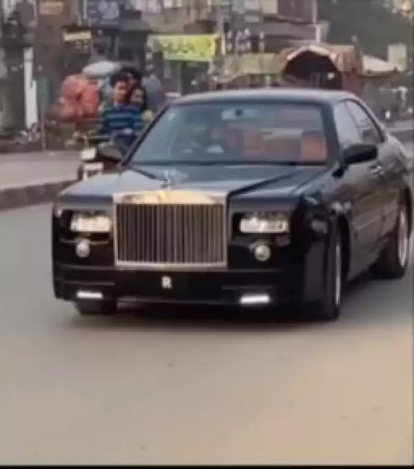 Man Converts His Mercedes Benz To Rolls Royce (Video)