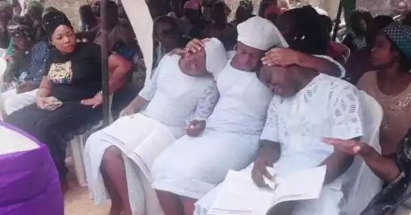 Photos from the funeral of couple killed in the presence of their three children in Umuahia
