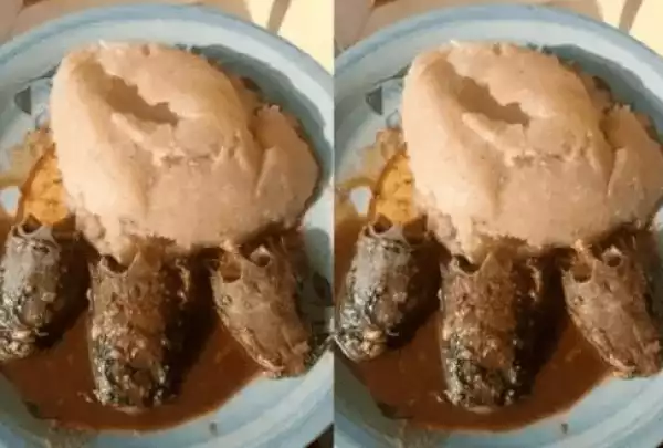 Is This A Sacrifice For The Gods Or Food? – See What A Nigerian Woman Served Her Husband That Got People Talking