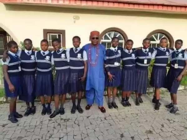 Nigerian King Built Well-Equipped School with No School Fees, Free Hostel And Free Food
