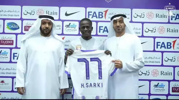 Transfer: Flying Eagles winger Sarki signs for UAE club, Al Ain