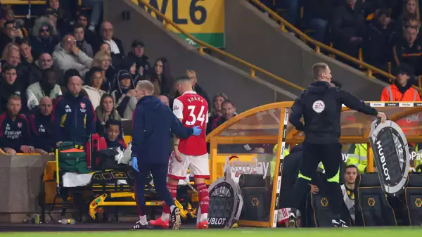 Mikel Arteta provides Granit Xhaka update after early substitution vs Wolves