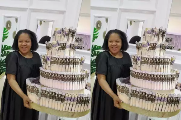 Have you seen the Huge Birthday Money Cake of Toyin Abraham ? (Video)