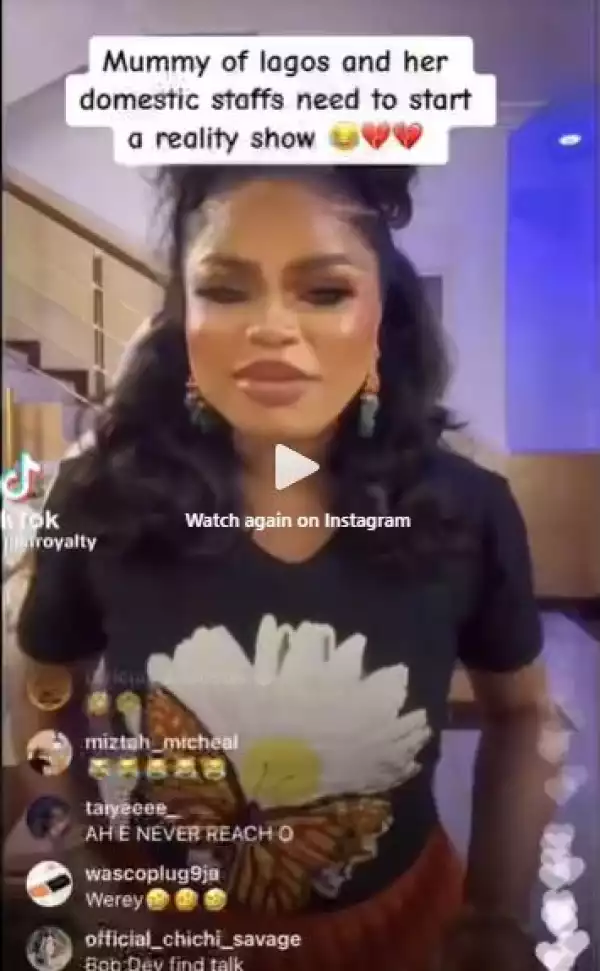 This Is Nonsense – Bobrisky Slams Domestic Staff Carrying Mop During His Instagram Live (Video)