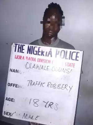 Police Arrest Most Wanted Suspected Notorious Traffic Robber In Lagos