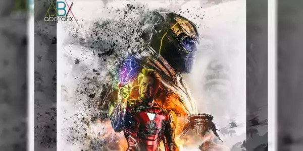 Iron Man Snaps Thanos Away in Beautiful Avengers: Endgame Fan Poster