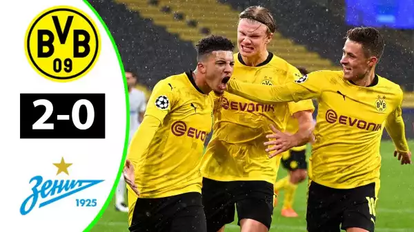 Dortmund vs Zenit 2 - 0 | UCL All Goals And Highlights (28-10-2020)