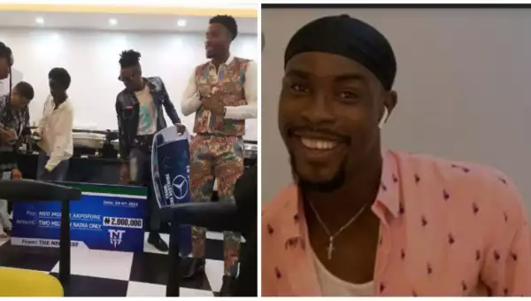 BBNaija’s Neo Gets N2million And A Brand New Car On His Birthday (Photo)
