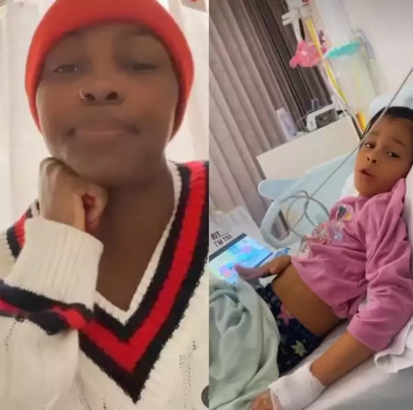 Single Motherhood Is A Test - Ka3na Laments As She Discloses Challenge Of Being In Hospital Alone With Her Sick Daughter (Video)
