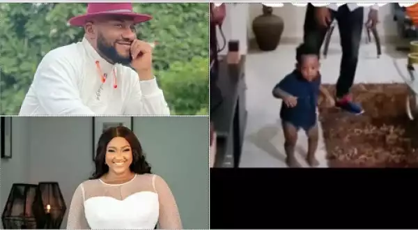 Video of Yul Edochie And Second Wife Having Fun As They Watch Their Baby Take First Step