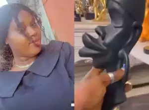 Nigerian Woman Prepares Perfect Birthday Gift For Her Friend Who Loves To Gossip