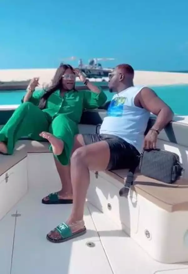 I Love You My Personal Stripper - Nkechi Blessing’s Younger Lover Celebrates Her As She Turns A Year Older (Video)