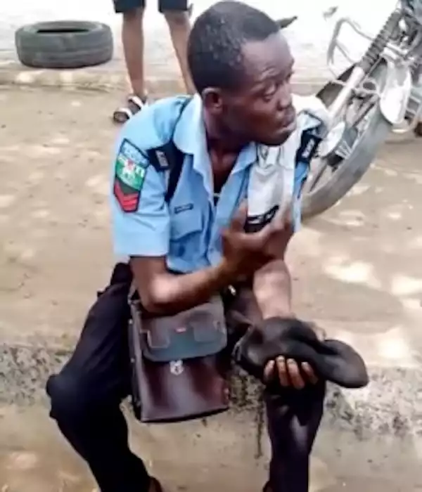 Police Officer Who Got Drunk And Started Disgracing Himself, Arrested In Osun