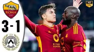 Roma vs Udinese 3 - 1 (Serie A Goals & Highlights)