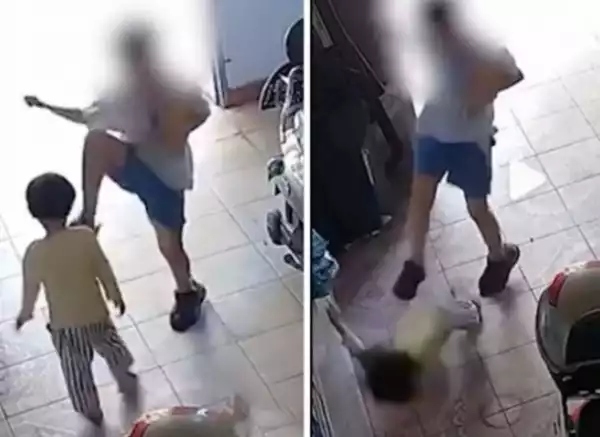 8-year-old Boy In China Caught On Video Beating 2-year-old Girl To Steal Her Snacks