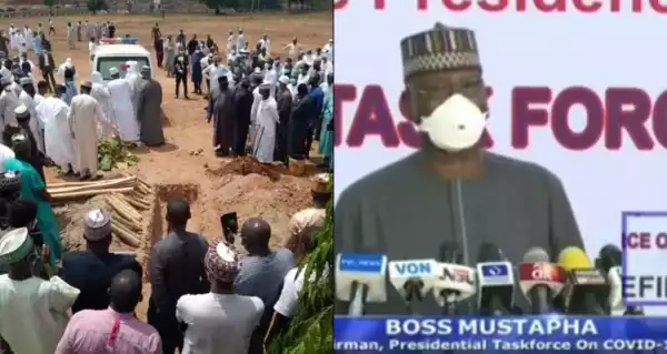 FG apologises for the violation of social distance during Abba Kyari funeral