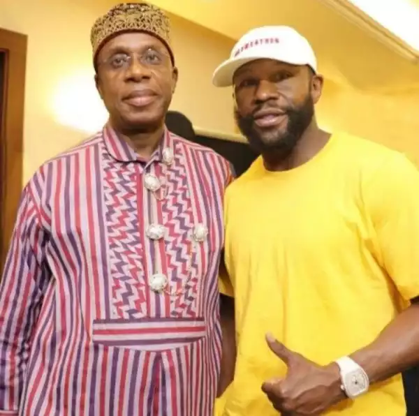 Floyd Mayweather Meets Rotimi Amaechi As He Visits Nigeria (Photos)