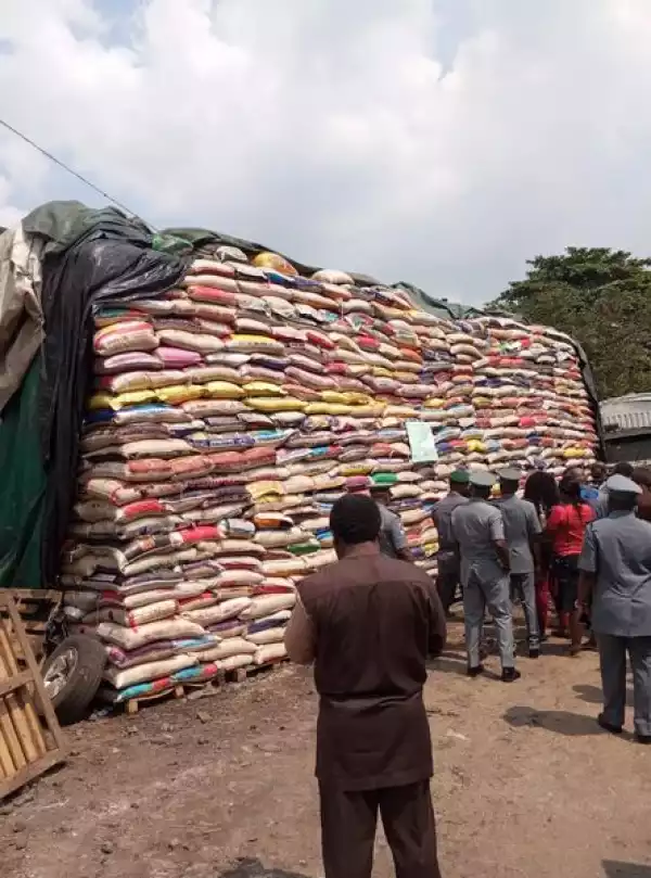 Customs Intercept Nine Trailers Of Imported Rice In One month, Valued At N872million