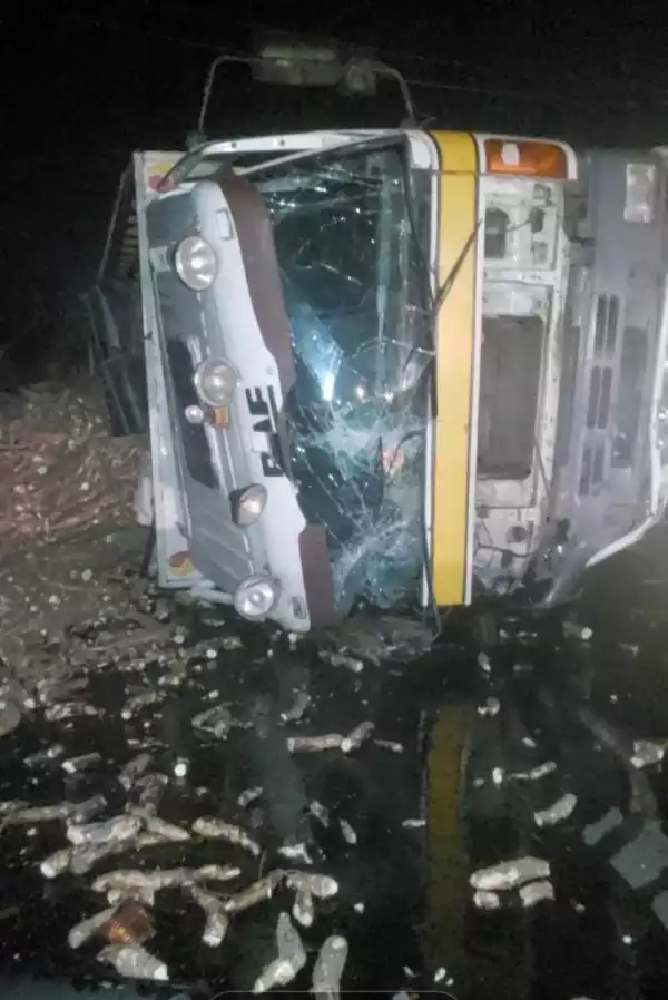 Driver, passenger escape death in Ogun auto crash