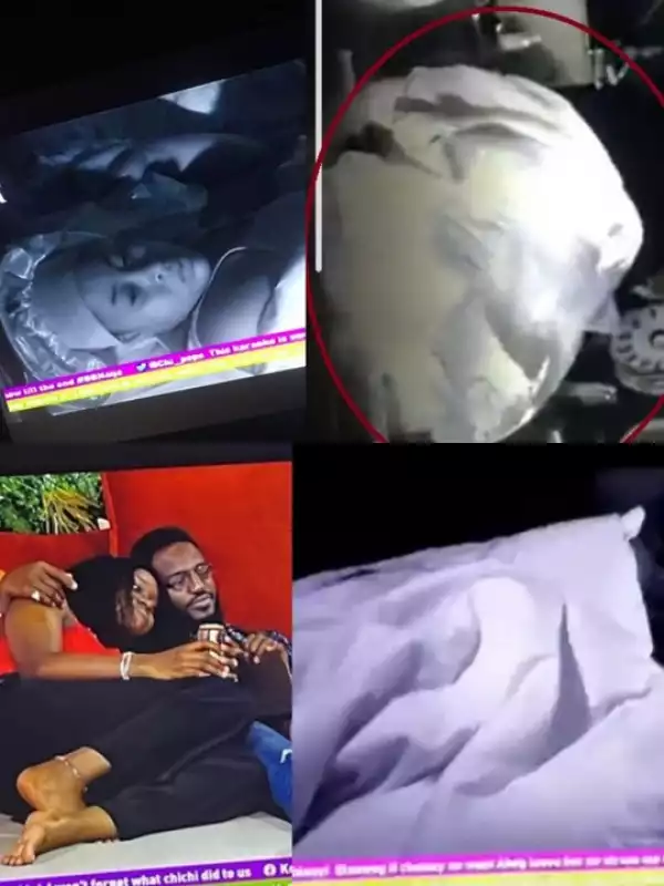 BBNaija: Amaka Catches Daniella And Khalid Cuddling Under The Duvet Again (Video)