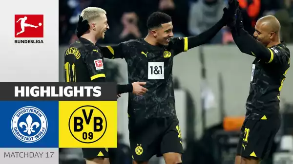 Darmstadt vs Dortmund 0 - 3 (Bundesliga Goals & Highlights)