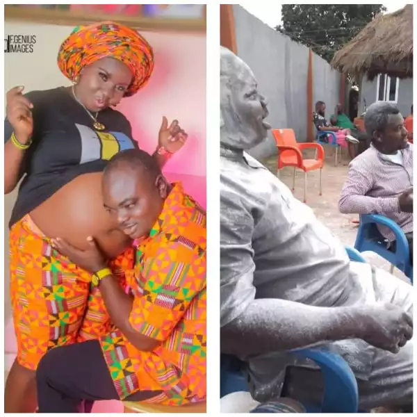 Nigerian Man Celebrates As His Friend Becomes A Father After 11 Years Of Waiting (Photos)