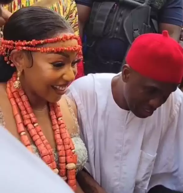 Rita Dominic And Husband Receive Blessings From Village Elders at Their Traditional Wedding Ceremony (Video)