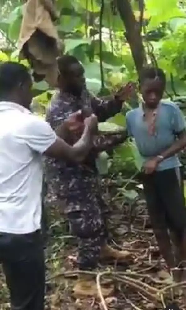 Ghana Police Rescue Missing 13-year-old Boy Found Tied To Tree In A Plantation (Video)