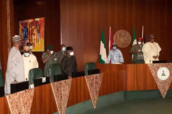 President Buhari presides over Federal Executive Council meeting, FEC (Photos)