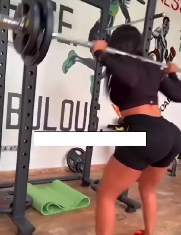 Mercy Eke Shows Off Her Workout Routine, Warns Ladies (Video)